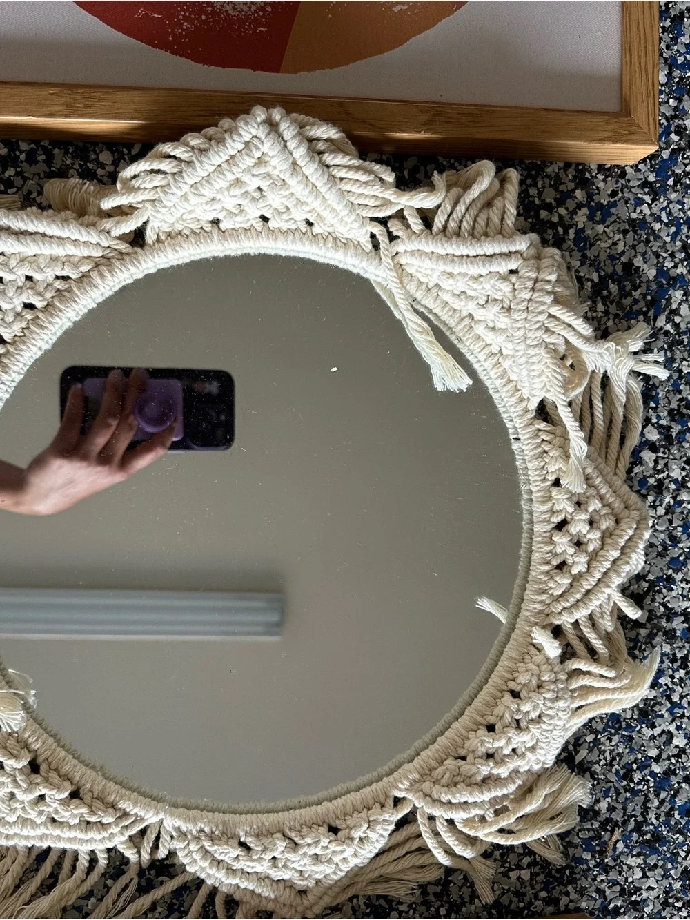 Boho set Frames + Macramé Wall Mirror